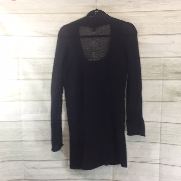 Eileen Fisher black mohair duster cardigan PM - Picture 9 of 13
